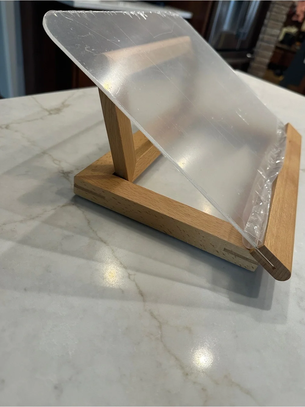 Crate&Barrel Beechwood Cookbook Stand NWOT